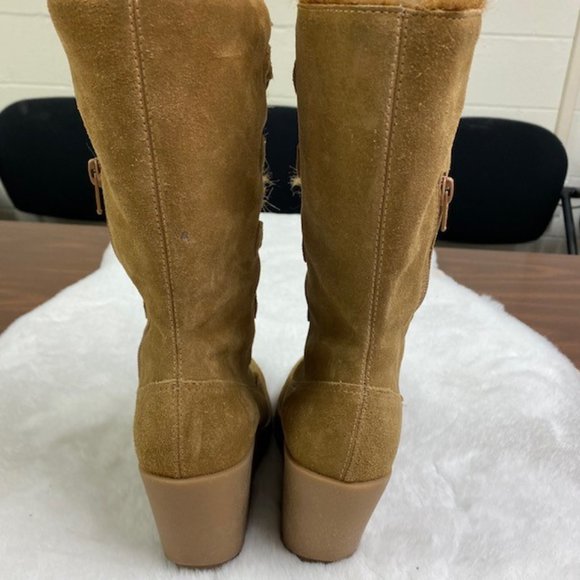 Steve Madden Alaskan Suede Wedge Boots, size 6.5 - Picture 8 of 10